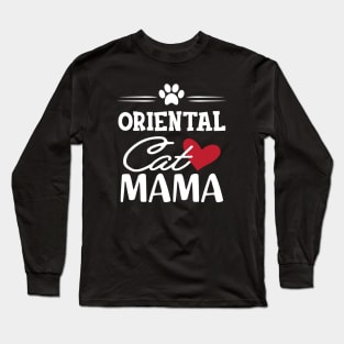 Oriental Cat Mama Long Sleeve T-Shirt